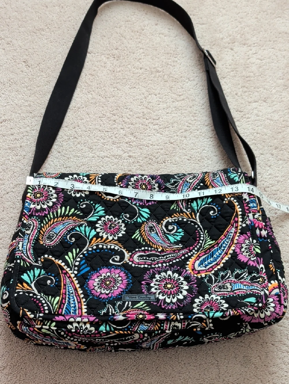 Vera Bradley Laptop Messenger Bag In Bandana Swirl